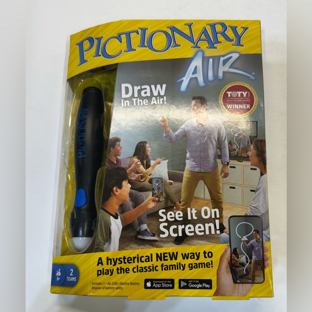 NIB! Pictionary Air Draw in the Air @2020 Mattel -Connects to Smart Device